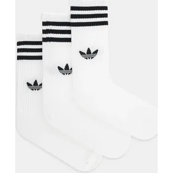 Pánské ponožky Ponožky adidas Originals 3-Stripes 3-pack JV7416 bílá 00X, vel. 34/36