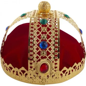 Karnevalový doplněk Královská koruna kovová