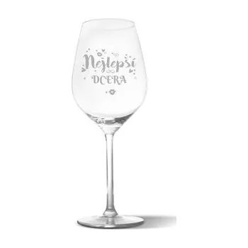 Sklenice Sklenička na víno Nejlepší dcera: 49 cl
