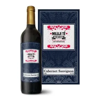 Víno Červené víno Miluji Tě 365 dní v roce: 0,75 l