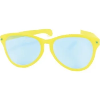 Karnevalový doplněk Jumbo maxi brýle 27cm žluté