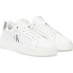 Calvin Klein Jeans Sneakersy Chunky Cupsole Lth Silver YW0YW01876 Bílá 38