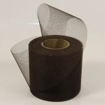 Party dekorace Tylová stuha hnědá 20m x 7,5cm