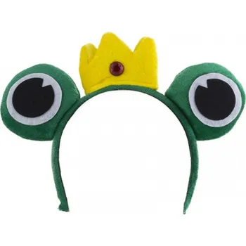 Karnevalový doplněk Čelenka - žabka s korunkou