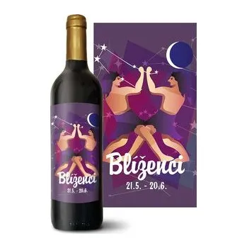 Víno Červené víno Blíženci: 0,75 l