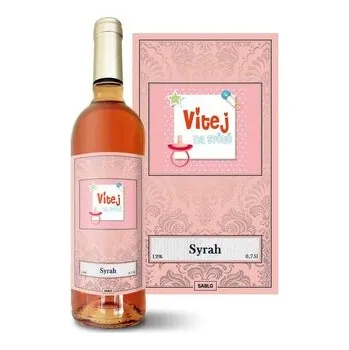 Víno Růžové víno Vítej na světě 3: 0,75 l