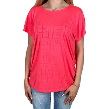 Dámská halenka Baty Dámská halenka s krátkým rukávem ELENA Barva: Růžová, Velikost: L