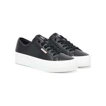 Oblečení a móda Sneakersy Calvin Klein Jeans Vulc Flatform Lth YW0YW01886 Černá 37