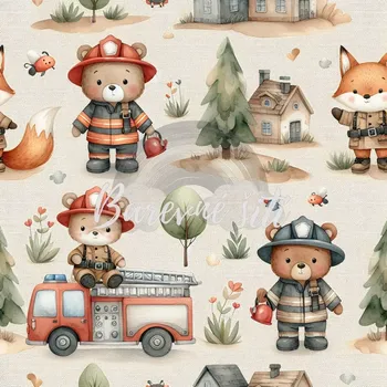 Úplet, Medvídci hasiči (E) (Top kvalitní úplet Bella digitisk)