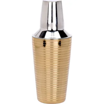 Keramický dřez EH Excellent Houseware Shaker na koktejly z nerezové oceli, zlatý, 500 ml