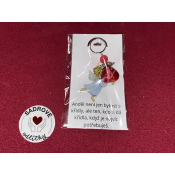 HandMade by VeJa Dárková karta - citát č.17 - Anděl není jen (B)