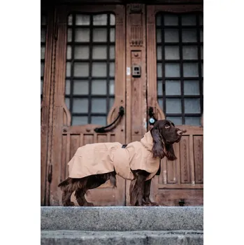 Obleček pro psa REFLEXNÍ PLÁŠTĚNKA PAIKKA TAUPE 35