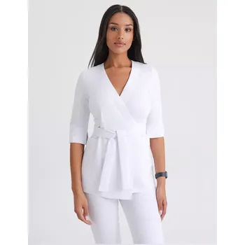 Zdravotnický oděv Zdravotnická halena se zavazováním Rosalie - WHITE 0