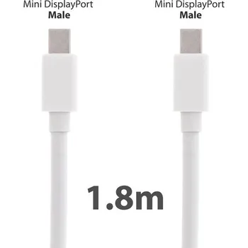 Datový kabel Propojovací kabel Mini DisplayPort (Thunderbolt) Male - Male - 1,8m