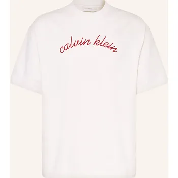 Pánské tričko Calvin Klein Jeans Pánské Tričko, bílá / červená, S