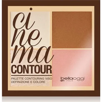 Bronzer bellaoggi Cinema Contour konturovací a rozjasňující paleta 12.5 g