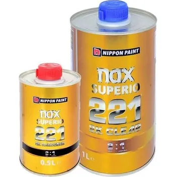 Lak na dřevo Nippon Bezbarvý lak 221 2K Clear 1l+0,5l tužidlo Rychlost: Normál/Střed