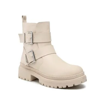 Dámské kozačky Polokozačky Jenny Fairy WS5680-16 Béžová 38