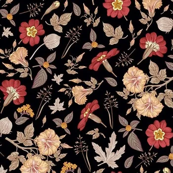 Tapeta Samolepicí tapeta s květinami, vintage květinami, květinová tapeta s červenými květinami,