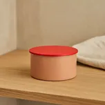 Hübsch – malý kovový box, červenorůžový