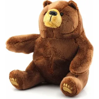 plyšák Plyšový medvěd hnědý 19cm