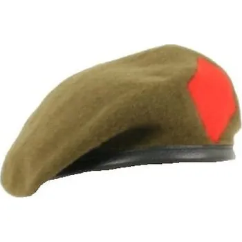 Čepice Baret vlněný BRITSKÝ regiment HNĚDÝ