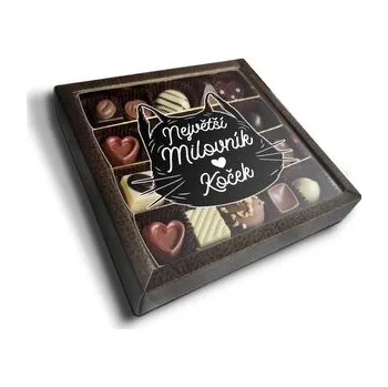 Bonboniéra Pralinky Největší milovník koček: 20 ks pralinek