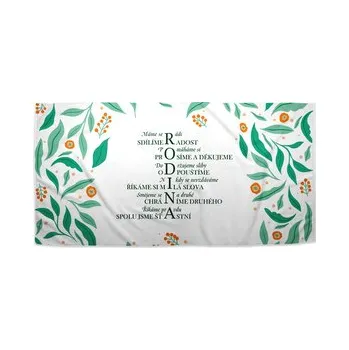 Sprchový závěs Ručník Rodina 2: 50x100 cm