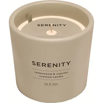 Svíčka ROURA Serenity - Cedarwood & Cypress Vonná svíčka, 250 g