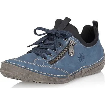 Dámské polobotky Dámské polobotky RIEKER 52573-14 modrá W5 38