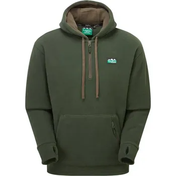 Pánská mikina Ridgeline Mikina Ballistic Long Sleeved Fleece Hoodie - Deep Forest Velikost: XXL