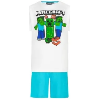 Chlapecké pyžamo MOJANG official product - Chlapecké pyžamo Minecraft – Creeper a Zombie, 100% bavlna 140