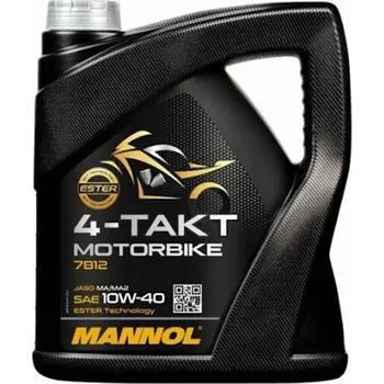 Motorový olej MANNOL 4T Motorbike 4 Litry 10W40 MA2 Motocyklový Olej ESTER + MA2