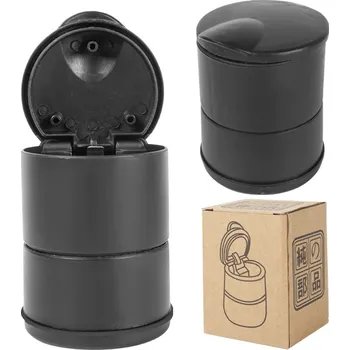 Popelník do auta s LED světlem černý