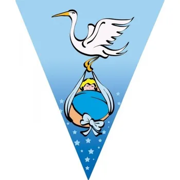 Vlajková grlanda miminko chlapeček - 5m