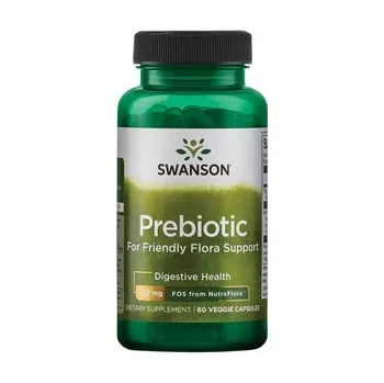 Swanson NutraFlora Doplněk stravy s prebiotiky 60 ks, vegetariánská kapsle, 375 mg, EXP. 08/2025