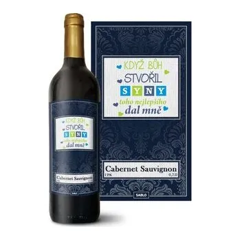 Víno Červené víno Když Bůh stvořil syny: 0,75 l