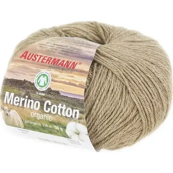 Příze Austermann Merino Cotton 11 Béžová (Organická příze Merino Cotton Muskat)