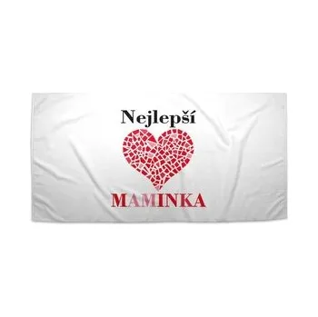 Sprchový závěs Ručník Nejlepší maminka: 50x100 cm