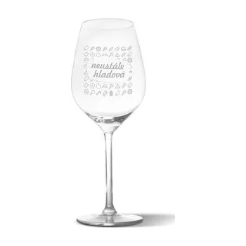 Sklenice Sklenička na víno Neustále hladová: 49 cl