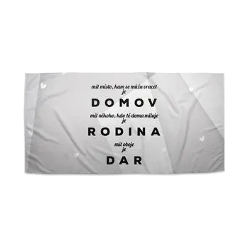 Sprchový závěs Ručník Domov 5: 30x50 cm