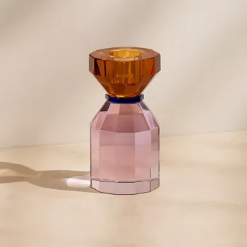 Svícen Hübsch Křišťálový svícen, výška 11 cm (Hübsch 340907)