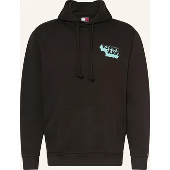 Pánská mikina Tommy Jeans Pánská Mikina S Kapucí, černá, S