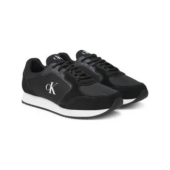 Pánská obuv Sneakersy Calvin Klein Jeans Retro Runner Sock Lace Up Ny-Su YM0YM01326 Černá 45