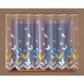 Záclona Raotex záclony Motýlci barevná 300x130 cm