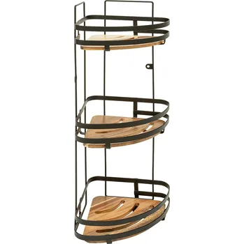 Koupelnový nábytek 5five Simply Smart Rohová polička do sprchy BLACKACIA,23,5 x 19,5 x 55 cm