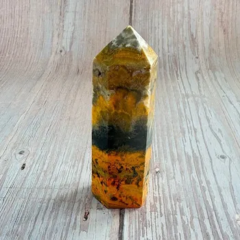 Jaspis čmeláčí špice - obelisk 2 cca 9 cm, 117 g