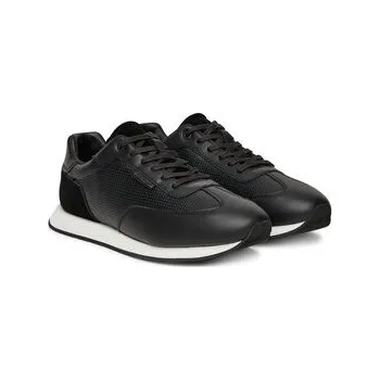 Pánské tenisky Sneakersy Calvin Klein Low Prof Runn Laceup Perf Lth HM0HM01871 Černá 44