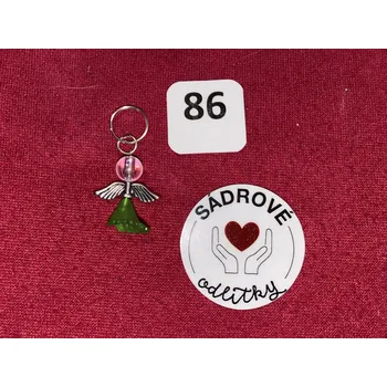 HandMade by NiJa + VeJa Přívěšek - andílek pro štěstí/ radost č.86