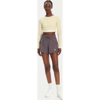 Dámská halenka adidas Halenka Ribbed JD0013 Béžová Slim Fit XL